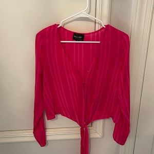 Line and Dot pink blouse